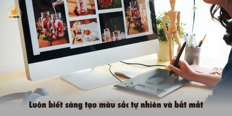 Luôn biết sáng tạo màu sắc tự nhiên và bắt mắt