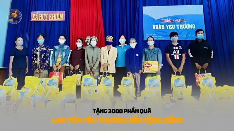 tặng 3000 phần quà